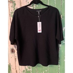 NWT Eileen Fisher Black Knit Sweater Size XS